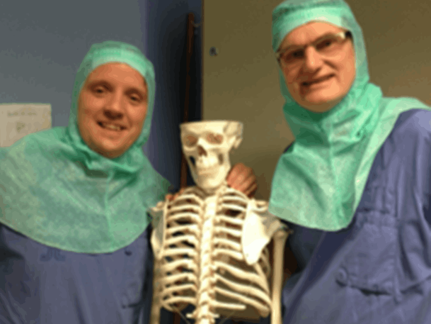 Luís Teixeira durante formação no Karolinska Institutet, Estocolmo.